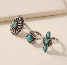 Load image into Gallery viewer, Turquoise Ring Set
